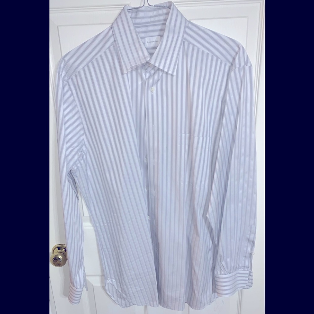 Ermenegildo Zegna Dress Shirt 41 Chest EUC